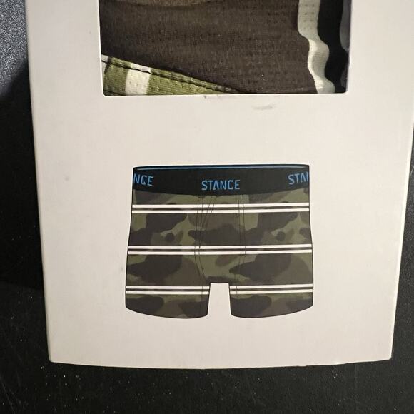 Stance FEEL 360 Boxers Mens Large Green Camouflage Athletic Boxer Max Support - Picture 2 of 6